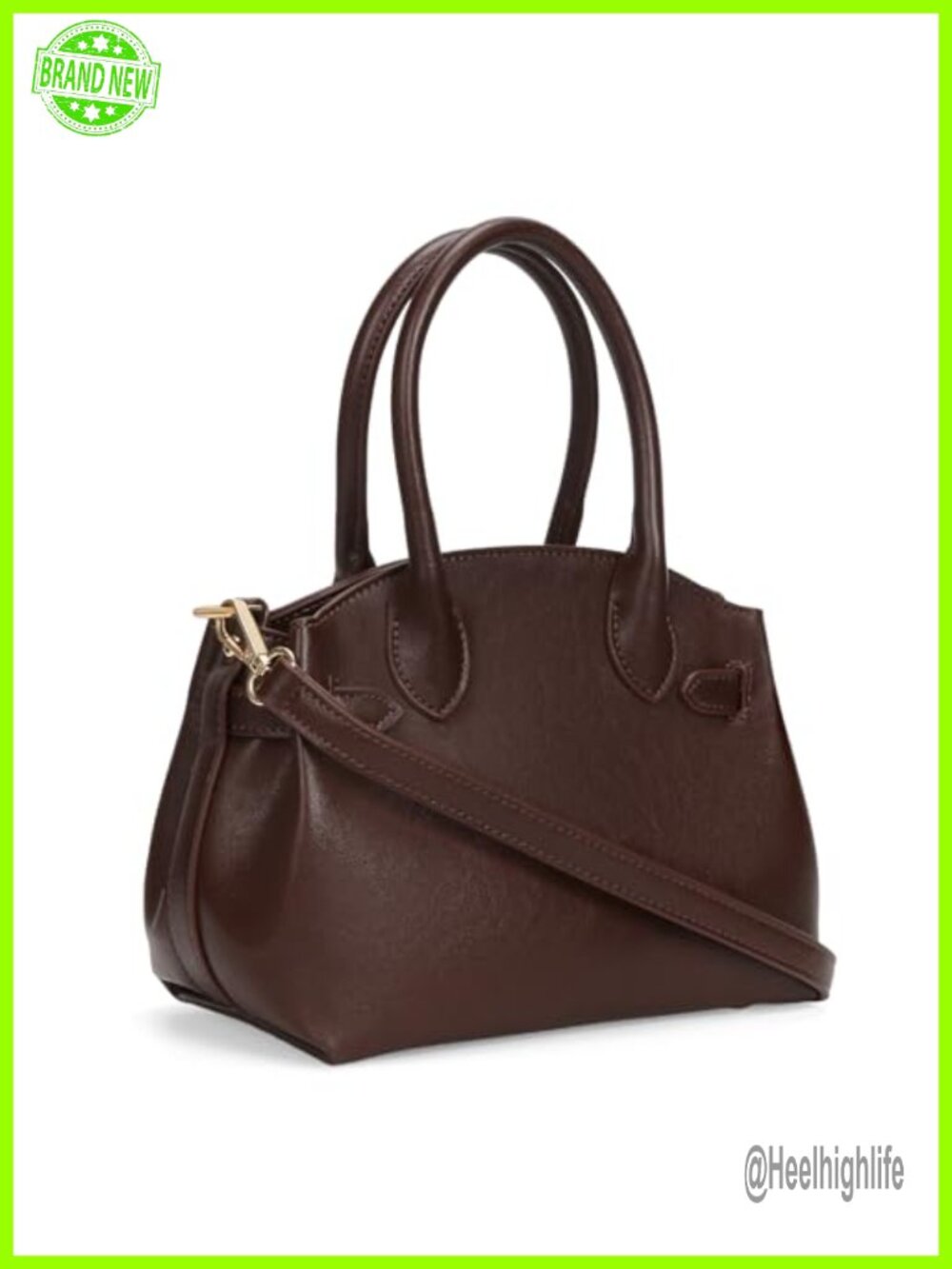 Faux Leather Top Handle Bag Satchel Crossbody Purse for Women